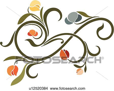 Clipart - vintage, art, cartouche, classic, background, antique, accent. Fotosearch