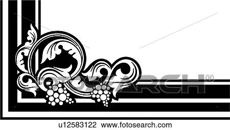 Clipart - vintage, art, cartouche, classic, background, antique, accent. Fotosearch