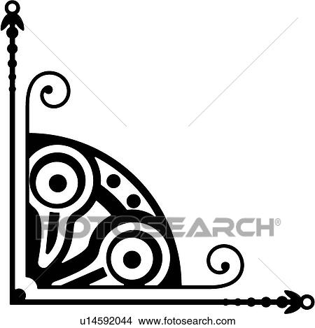 Clipart - vintage, art, cartouche, classic, background, antique, accent. Fotosearch