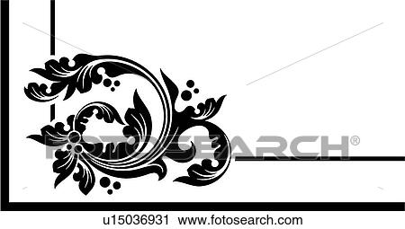 Clipart - vintage, art, cartouche, classic, background, antique, accent. Fotosearch