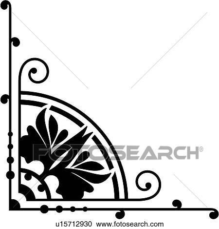 Clipart - vintage, art, cartouche, classic, background, antique, accent. Fotosearch