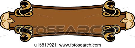 Clipart - vintage, art, cartouche, classic, background, antique, accent. Fotosearch