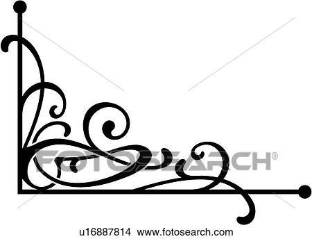 Clipart - vintage, art, cartouche, classic, background, antique, accent. Fotosearch