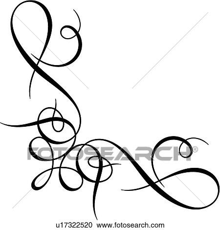 Clipart - vintage, art, cartouche, classic, background, antique, accent. Fotosearch