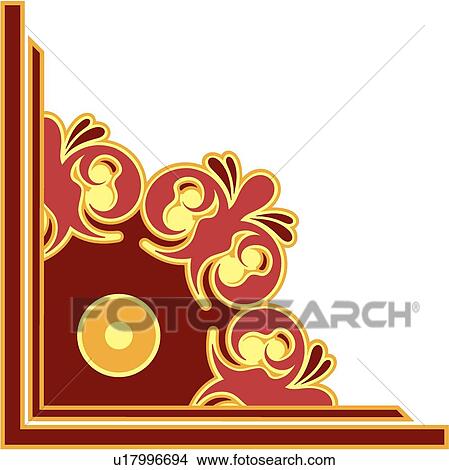 Clipart - vintage, art, cartouche, classic, background, antique, accent. Fotosearch