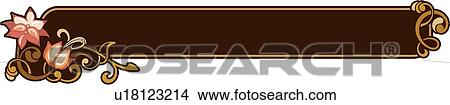 Clipart - vintage, art, cartouche, classic, background, antique, accent. Fotosearch