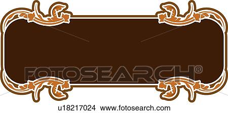 Clipart - vintage, art, cartouche, classic, background, antique, accent. Fotosearch
