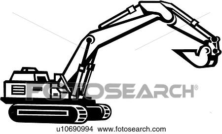 Backhoe01 Clipart | u10690994 | Fotosearch