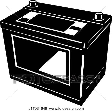 Clip Art of Auto Battery u17034649 - Search Clipart, Illustration ...