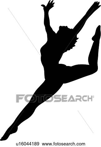 클립아트 - 춤추는 사람, 실루엣. Fotosearch