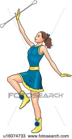 Majorette Clipart | u16074733 | Fotosearch