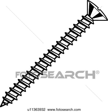 薄板金 Screw03 クリップアート 切り張り イラスト 絵画 集 U Fotosearch