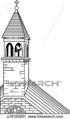 Clipart of Steeple u19163291 - Search Clip Art, Illustration Murals ...