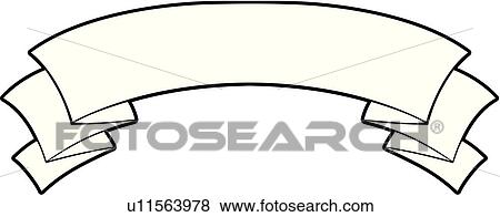 Ribbon Ribbons Scroll Scrolls Banner Banners Decoration Clip