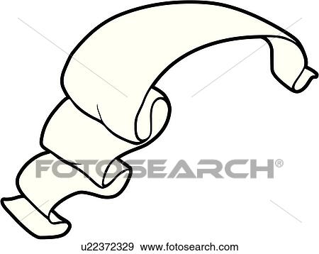 Ribbon Ribbons Scroll Scrolls Banner Banners Decoration Clip