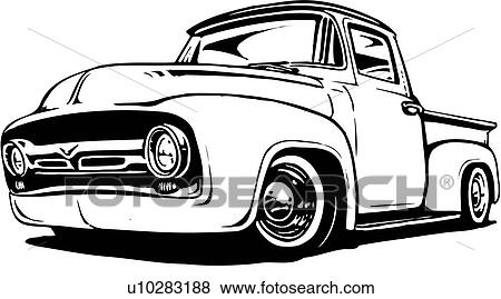 Ford pickup truck clip art #4