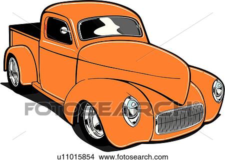 Clipart of truck, auto, automobile, trucks, autos, automobiles, pickup ...