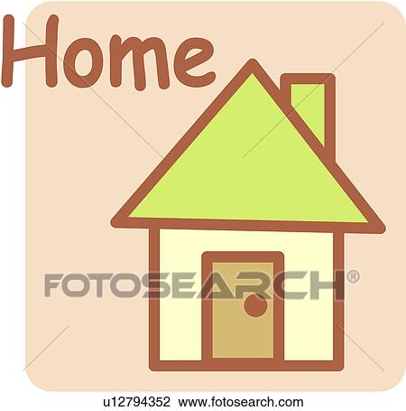 Clipart of Home u12794352 - Search Clip Art, Illustration Murals ...
