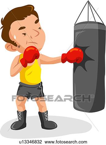 剪圖Clipart - 拳擊手, 運動, 充分, 年齡, 沙袋, 運動員 u13346832 - 搜尋美工圖片、插圖壁畫、圖示和向量 EPS 圖像 ...