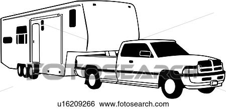 , camper, fifth, recreation, recreational, rv, truck, vehicle, wheel ...