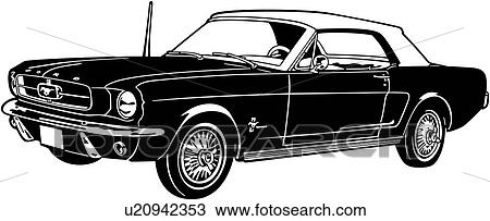 Classic ford mustang artwork #3