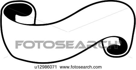 Banner Ribbons Scroll Clipart U12986071 Fotosearch