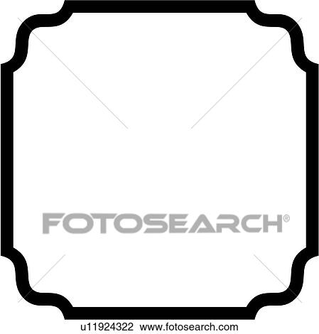 Clipart of , sign, basic, blank, border, square, panel, shapes ...