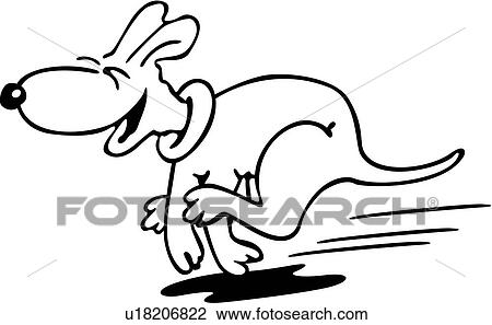 Canin Chien Chouchou Cabot Chiot Chiot Course Dessins Animés Clipart