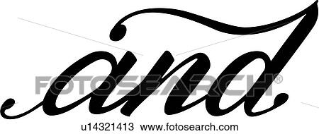 clipart of and lettering word u14321413 search clip art