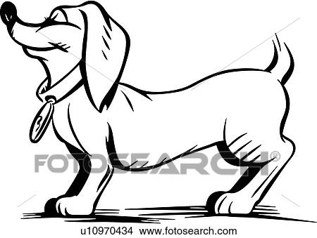 Animal Canin Dessins Animés Teckel Chien Hot Dog Chouchou Chiot Chiot Race Clipart