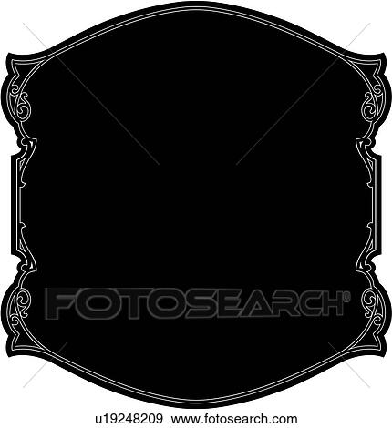 , sign, basic, blank, border, dome, Clip Art | u19248209 | Fotosearch