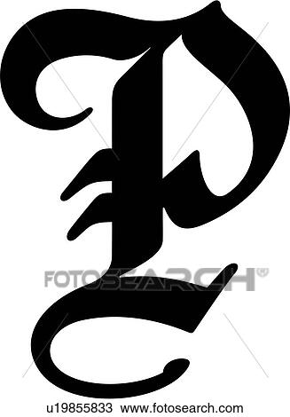 , alphabet, old english, capital, letter, lettered, p, uppercase
