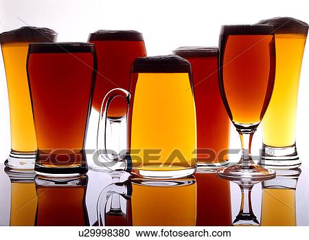Stock Image - A selection of beers. Fotosearch