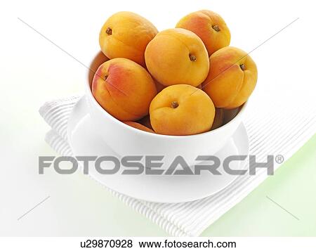 Stock Photo - Apricots In Bowl. Fotosearch