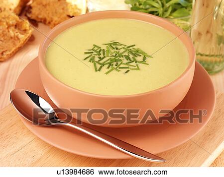 Stock Photograph - Asparagus Soup - Non Exclusive. Fotosearch