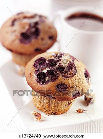 Stock Photo - Blueberry Muffins - Non Exclusive. Fotosearch