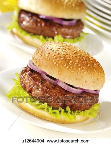 Picture - Burgers, hambrurgers. Fotosearch