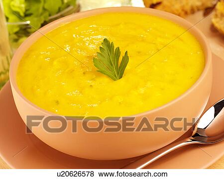 Stock Photo - Carrot Soup - Non Exclusive. Fotosearch