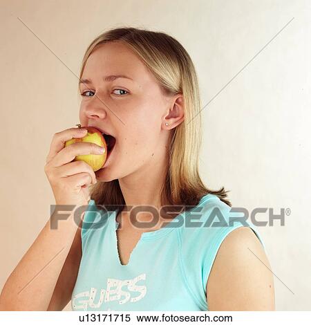 Child with apple View Large Photo Image Stock Photography - Child with apple. Fotosearch