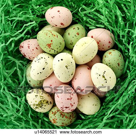 Chocolate Easter Eggs in Nest - Non Exclusive View Large Photo Image Stock Image - Chocolate Easter Eggs in Nest - Non Exclusive. Fotosearch