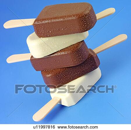Chocolate Ice Cream Lollipops - Non Exclusive View Large Photo Image Stock Photograph - Chocolate Ice Cream Lollipops - Non Exclusive. Fotosearch