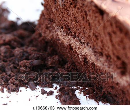 Stock Image - Chocolate spongecake. Fotosearch