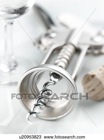 Corkscrew, Wine Opener View Large Photo Image Stock Image - Corkscrew, Wine Opener. Fotosearch