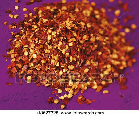 Stock Photo - Crushed Red Chilli - Non Exclusive. Fotosearch