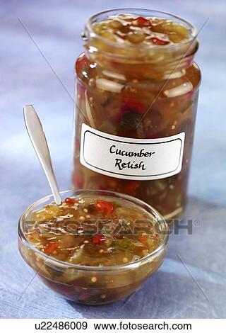 Cucumber Relish - Non Exclusive View Large Photo Image Stock Photo - Cucumber Relish - Non Exclusive. Fotosearch