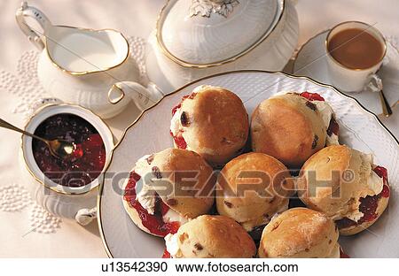 english cream tea View Large Photo Image Stock Image - english cream tea. Fotosearch