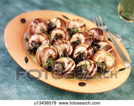 Stock Photo - Escargot / Snails - Non Exclusive. Fotosearch