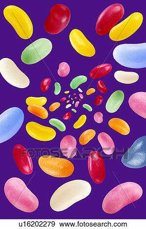 Flying jelly beans View Large Photo Image Stock Photo - Flying jelly beans. Fotosearch