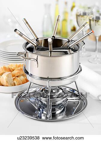Stock Photo - Fondue Set. Fotosearch