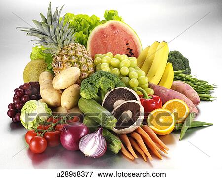 Fruit And Vegetables - Non Exclusive View Large Photo Image Stock Photo - Fruit And Vegetables - Non Exclusive. Fotosearch